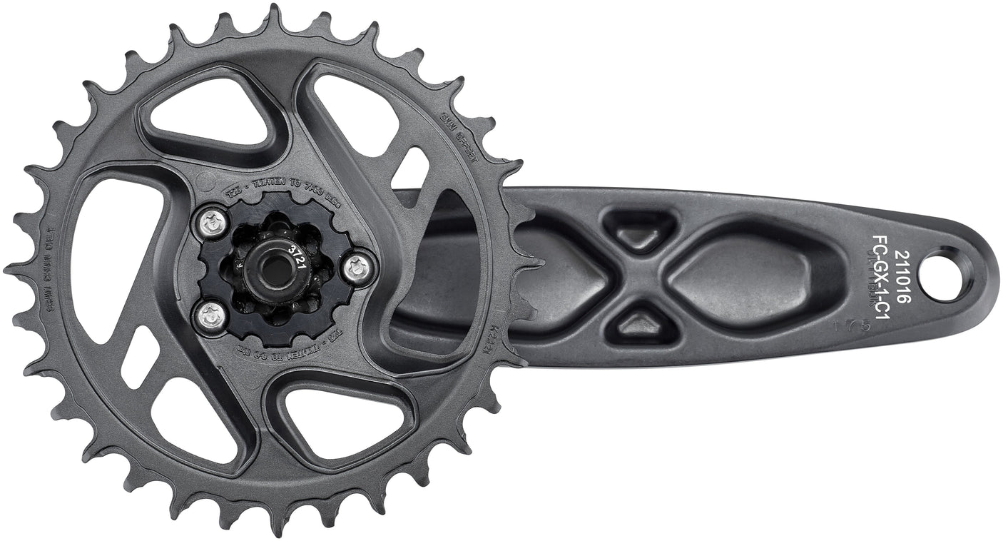 SRAM GX Eagle DUB Kurbelgarnitur 12-fach 32 Zähne DM grau