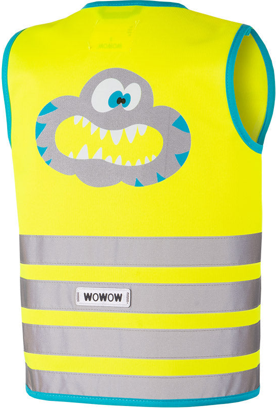 wowow Sicherheitsweste Crazy Monster Jacket für Kinder gelb
