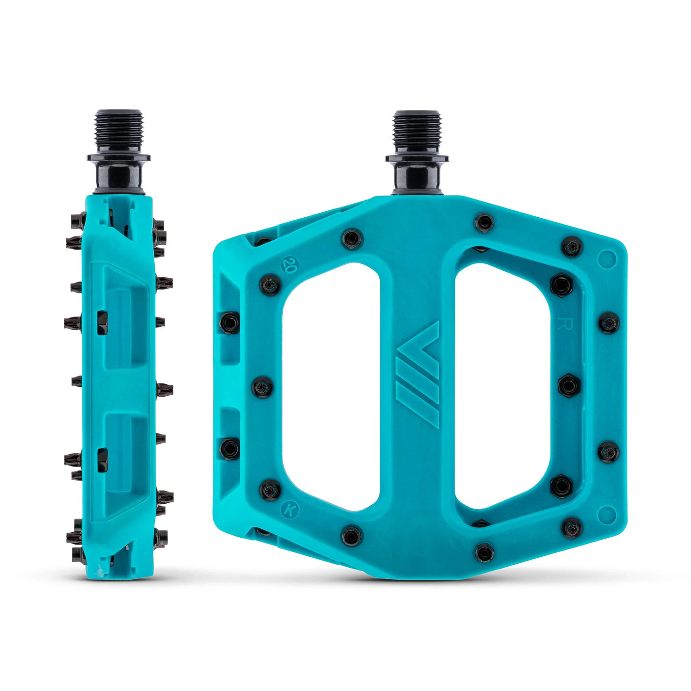 DMR V11 Plattform-Pedale turquoise blue