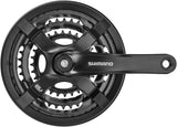 Shimano FC-TY501 Kurbelgarnitur 6/7/8-fach 48-38-28 Zähne mit Kettenschutzring schwarz