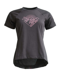 Zimtstern PureFlowz Shirt SS | Damen Radtrikot kurzarm | Pirate Black/Pirate Black – aktuelle Variante