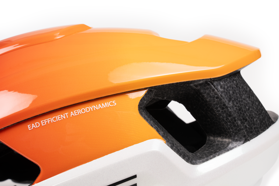 Cube Helm HERON Teamline white'n'orange