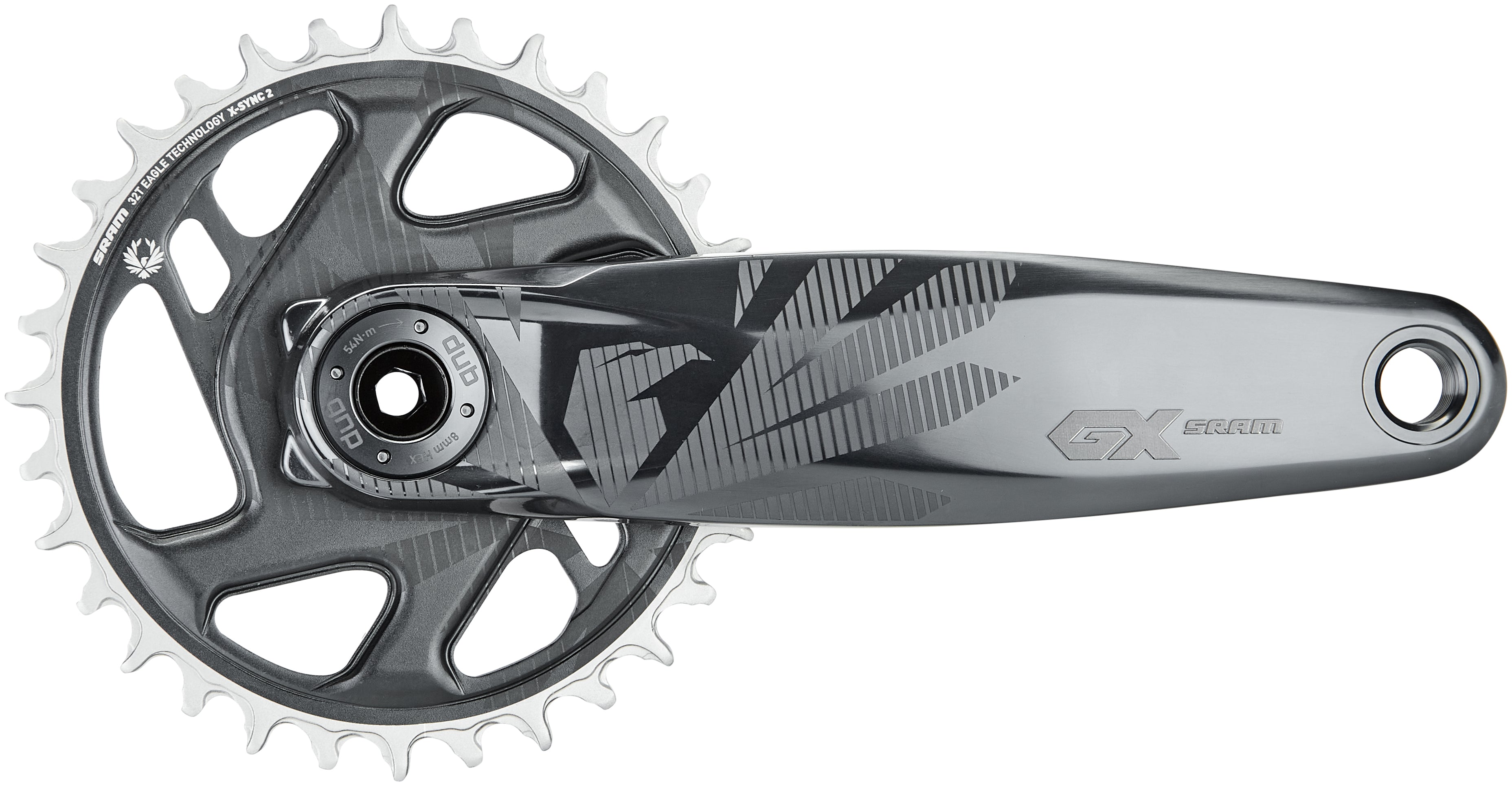 SRAM GX Eagle Boost DUB Kurbelgarnitur 12-fach 32 Zähne DM grau