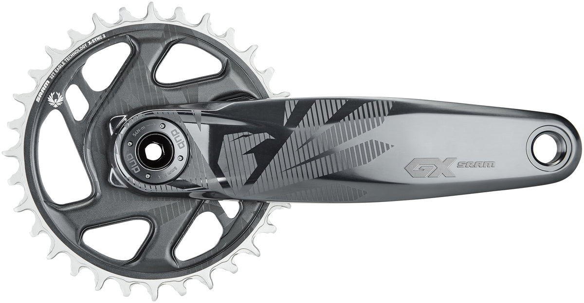 SRAM GX Eagle Boost DUB Kurbelgarnitur 12-fach 32 Zähne DM grau