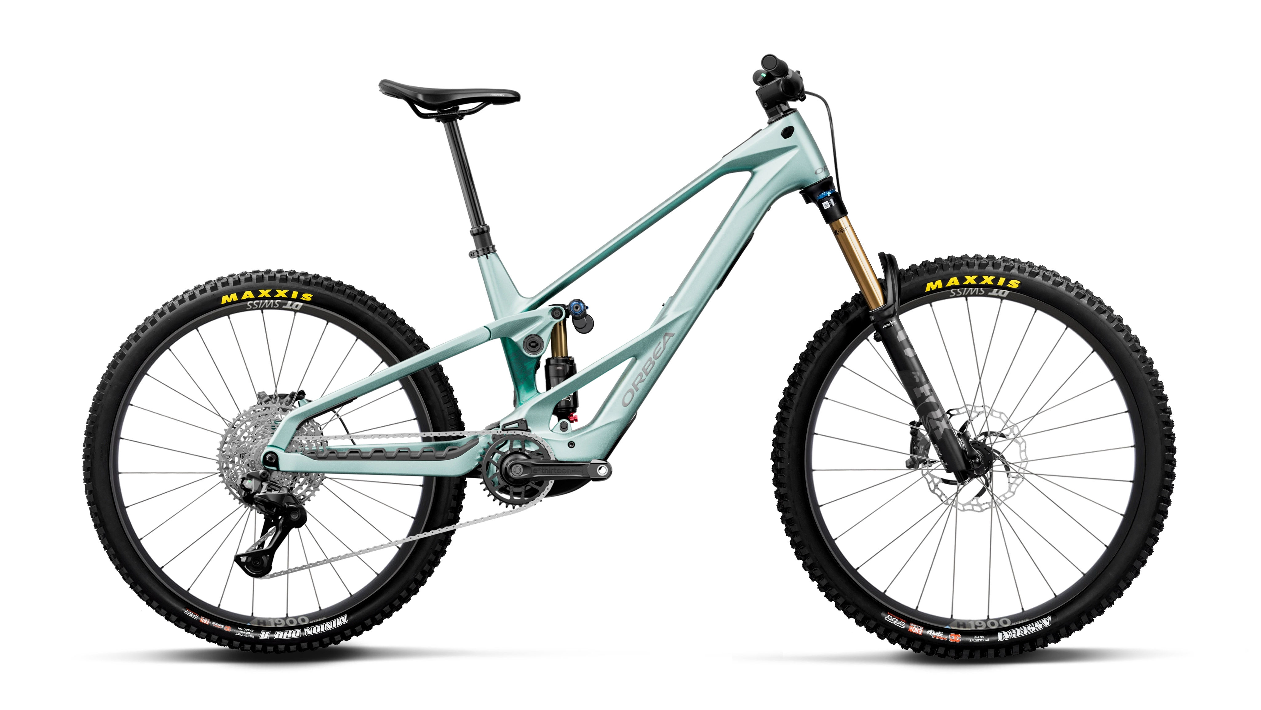 Orbea WILD LT M10 MULLET Smooth Silver (Matt) - Escape Green C. View (Gloss) (2027)