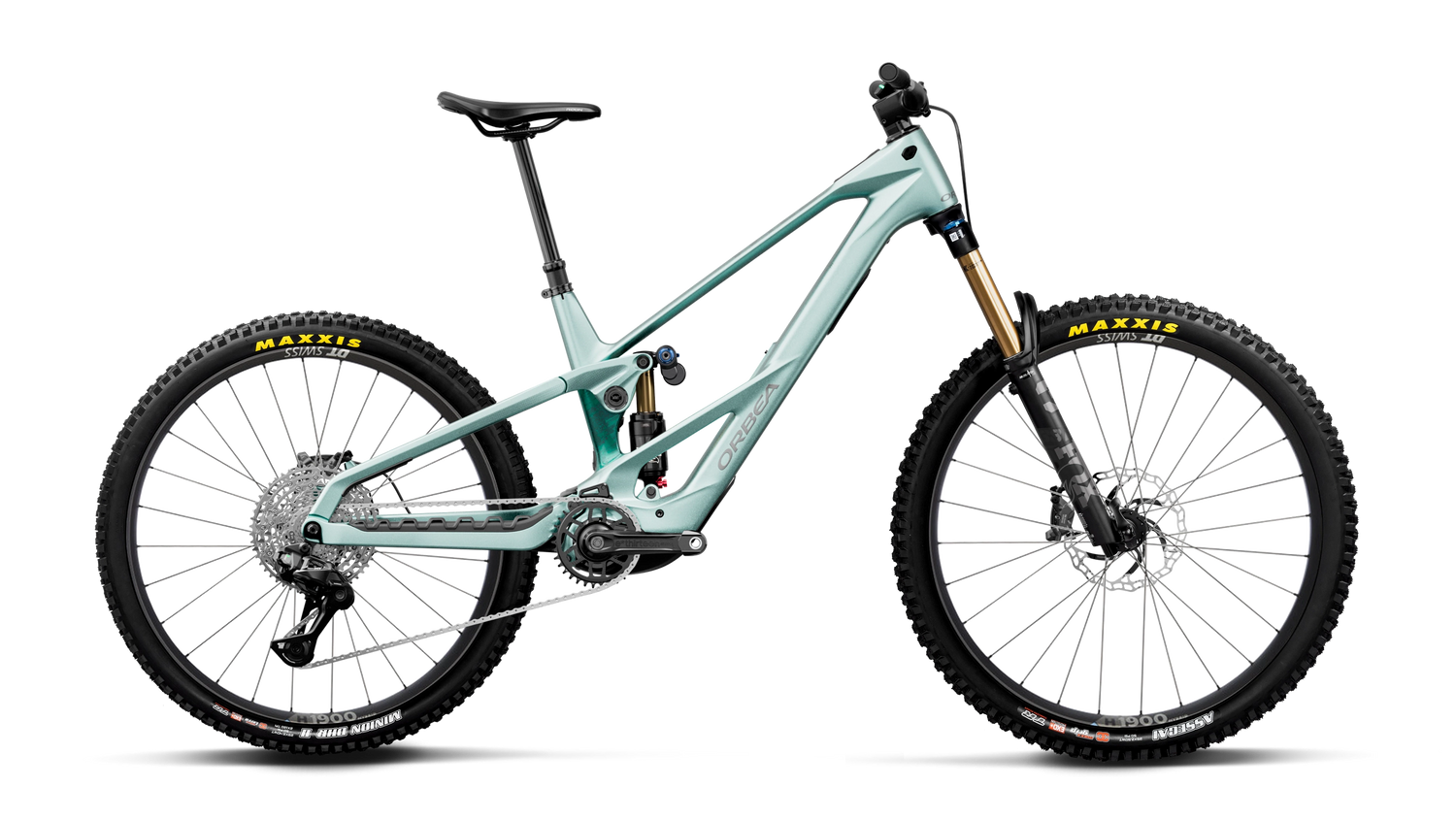 Orbea WILD LT M10 MULLET Smooth Silver (Matt) - Escape Green C. View (Gloss) (2027)