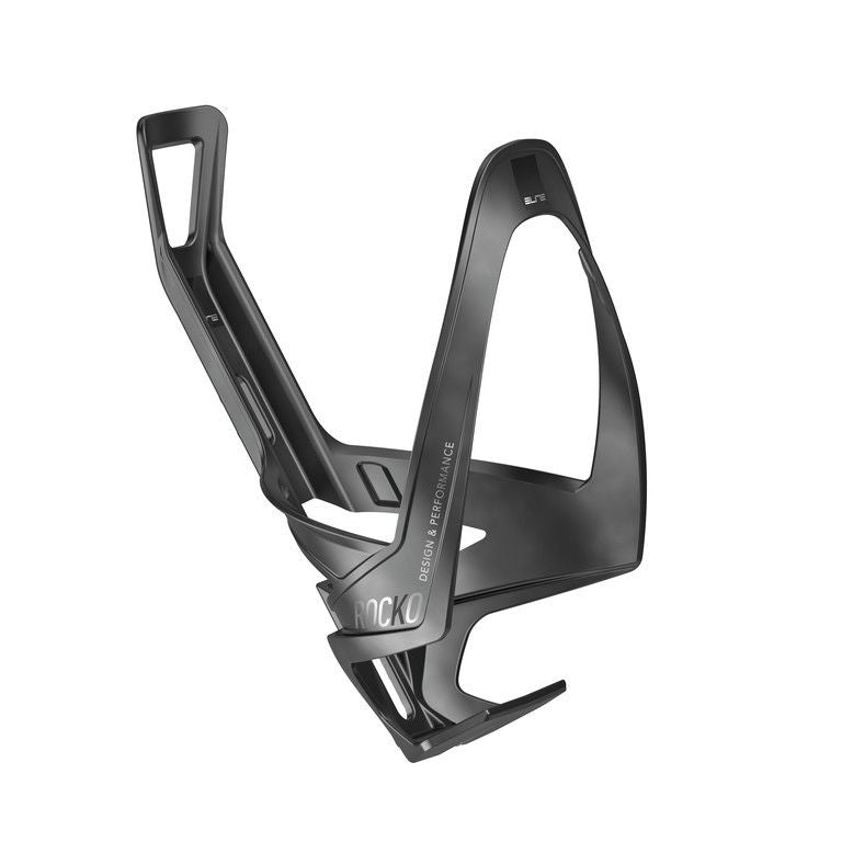 Elite Rocko Carbon Flaschenhalter schwarz matt/schwarze Grafik