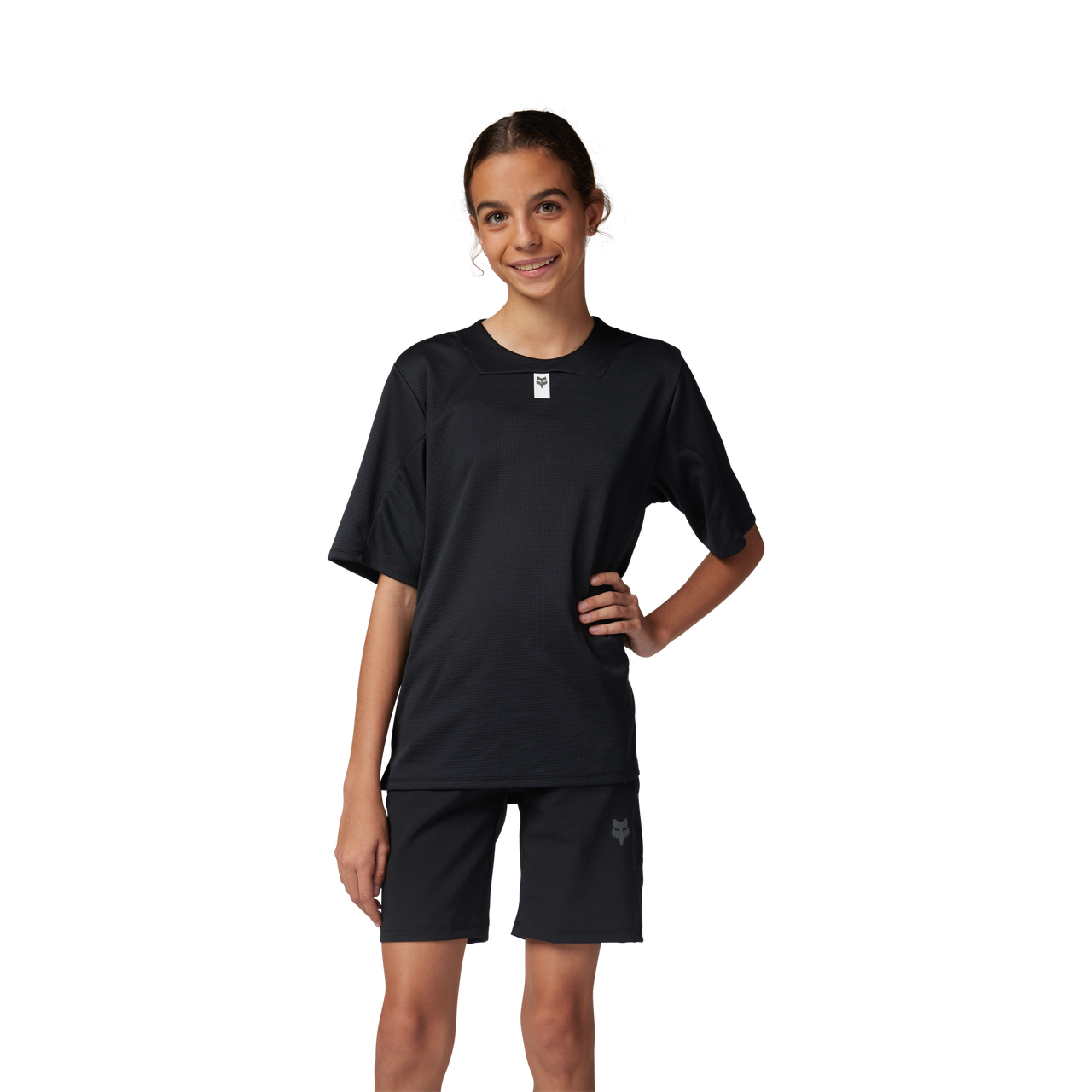 Fox YTH Defend SS Jersey Black