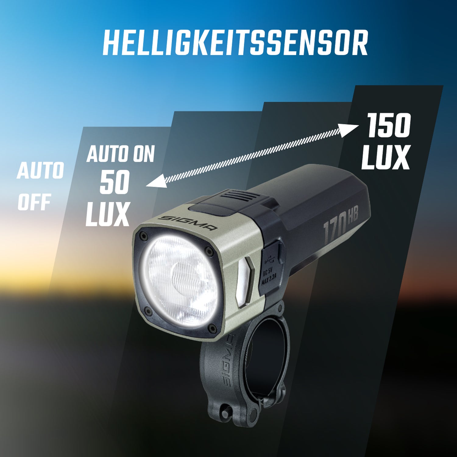 Sigma AURA 170 HB LINK Frontlicht