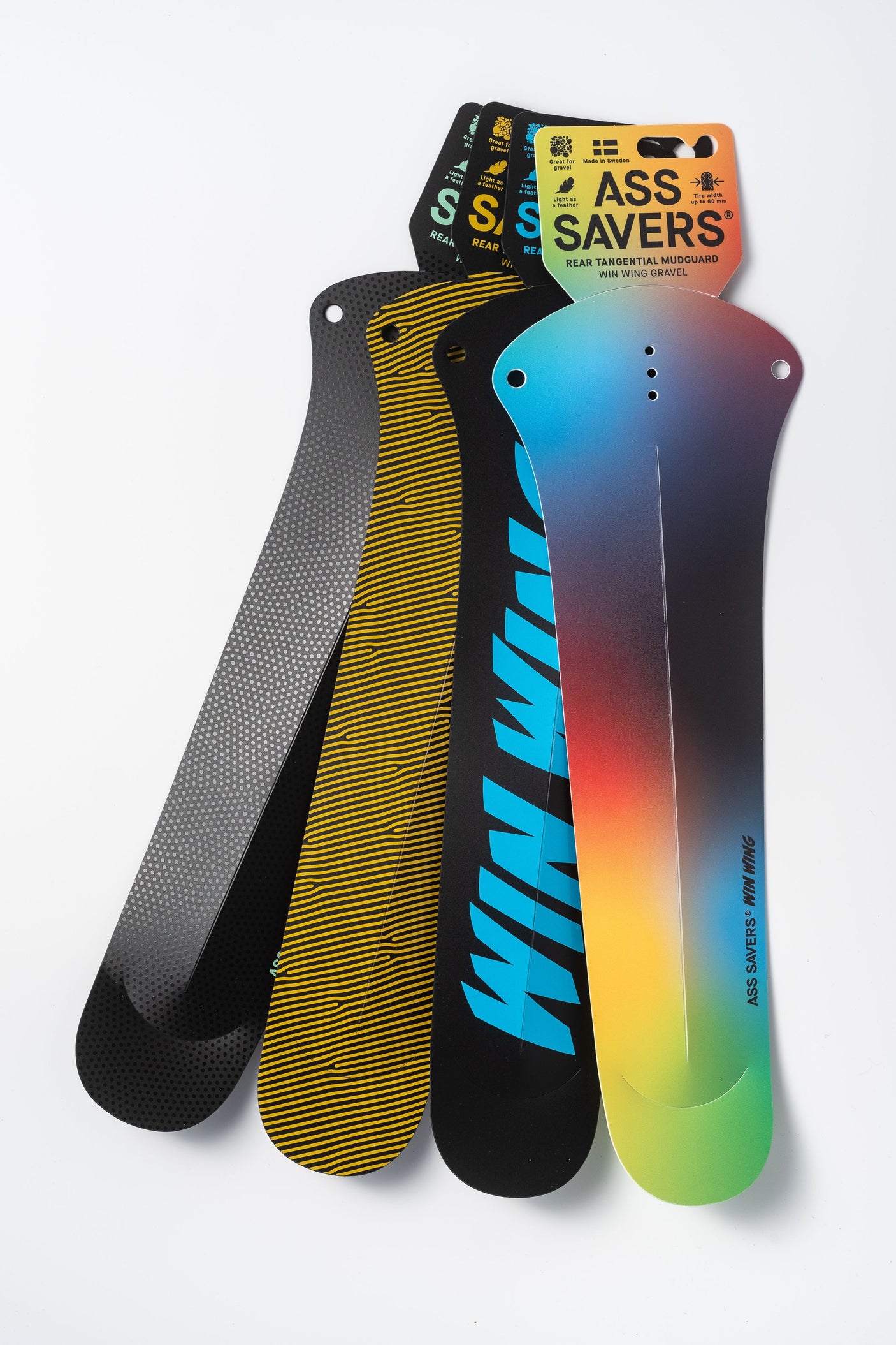 Ass Savers WGS-2 Win Wing Gravel Spritzschutz HR black dot