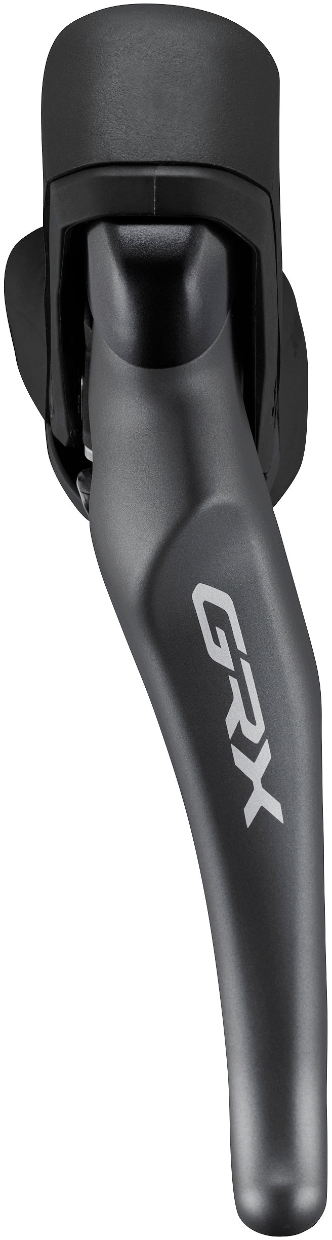 Shimano GRX ST-RX820-LA/BR-RX820 Scheibenbremsset Vorne Flat Mount für Vario-Sattelstütze grau/schwarz