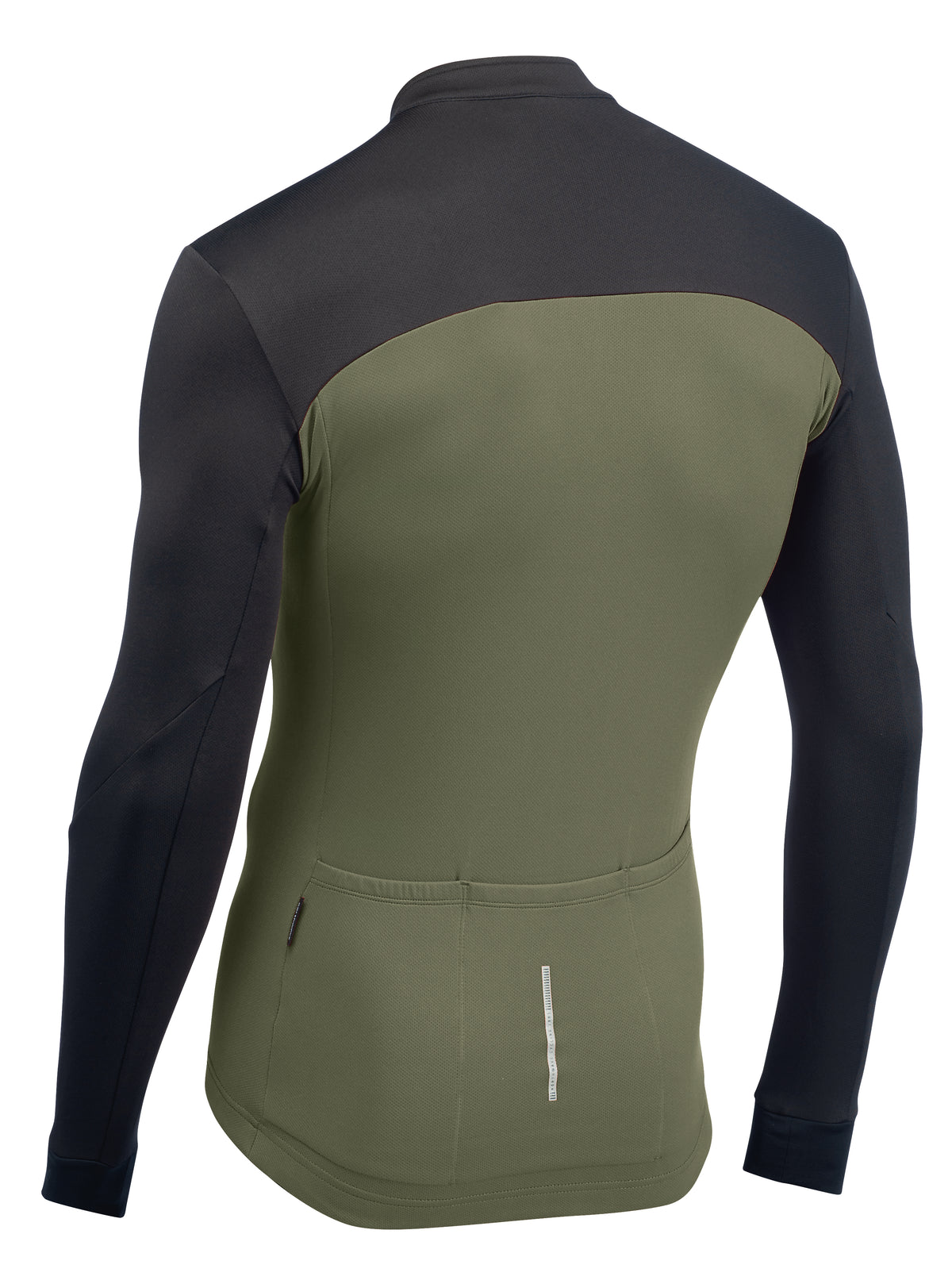 Northwave Force 2 Jersey LS Full Zip Black/Forest Green