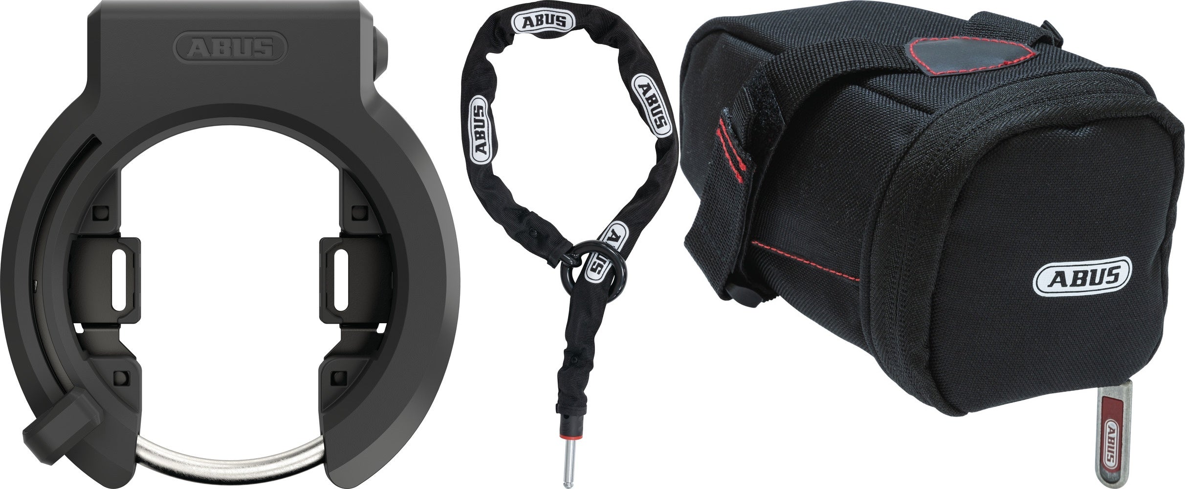 Abus Granit XPlus™ 6950M NR BK AM Rahmenschloss + 6KS/100 Anschlusskette  + ST 5950