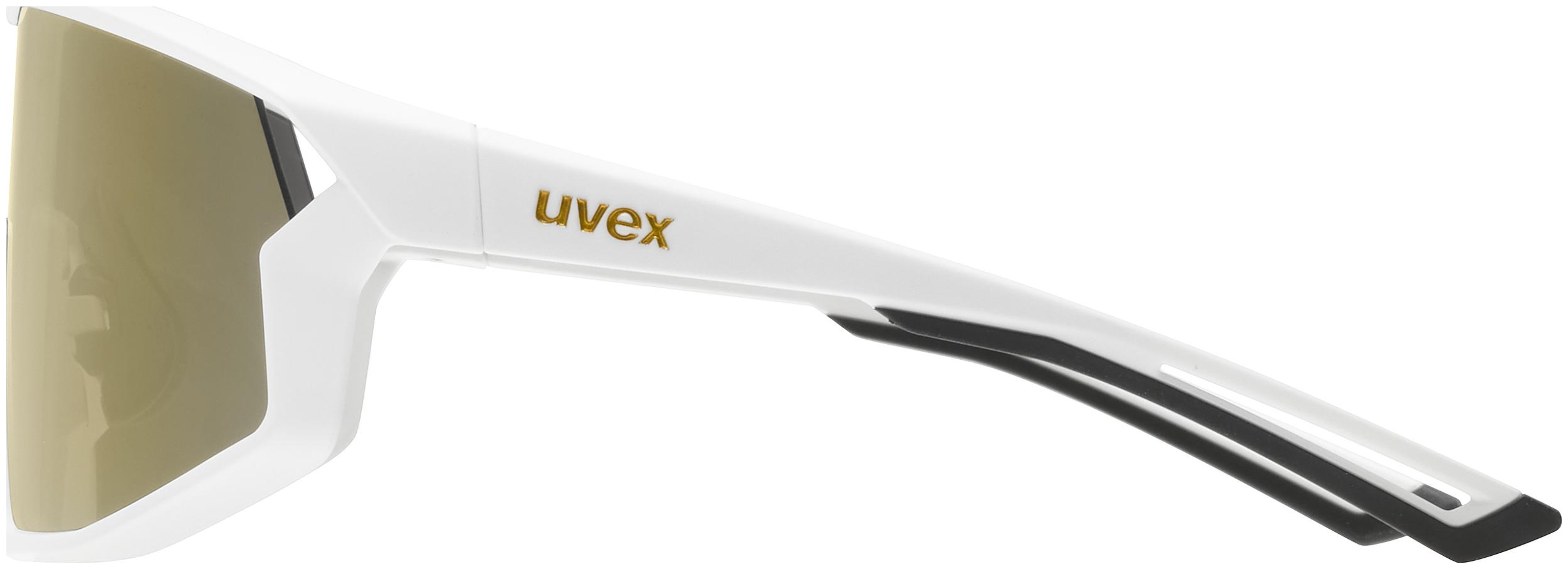 uvex Skyryse Radbrille White Matt / Mirror Gold