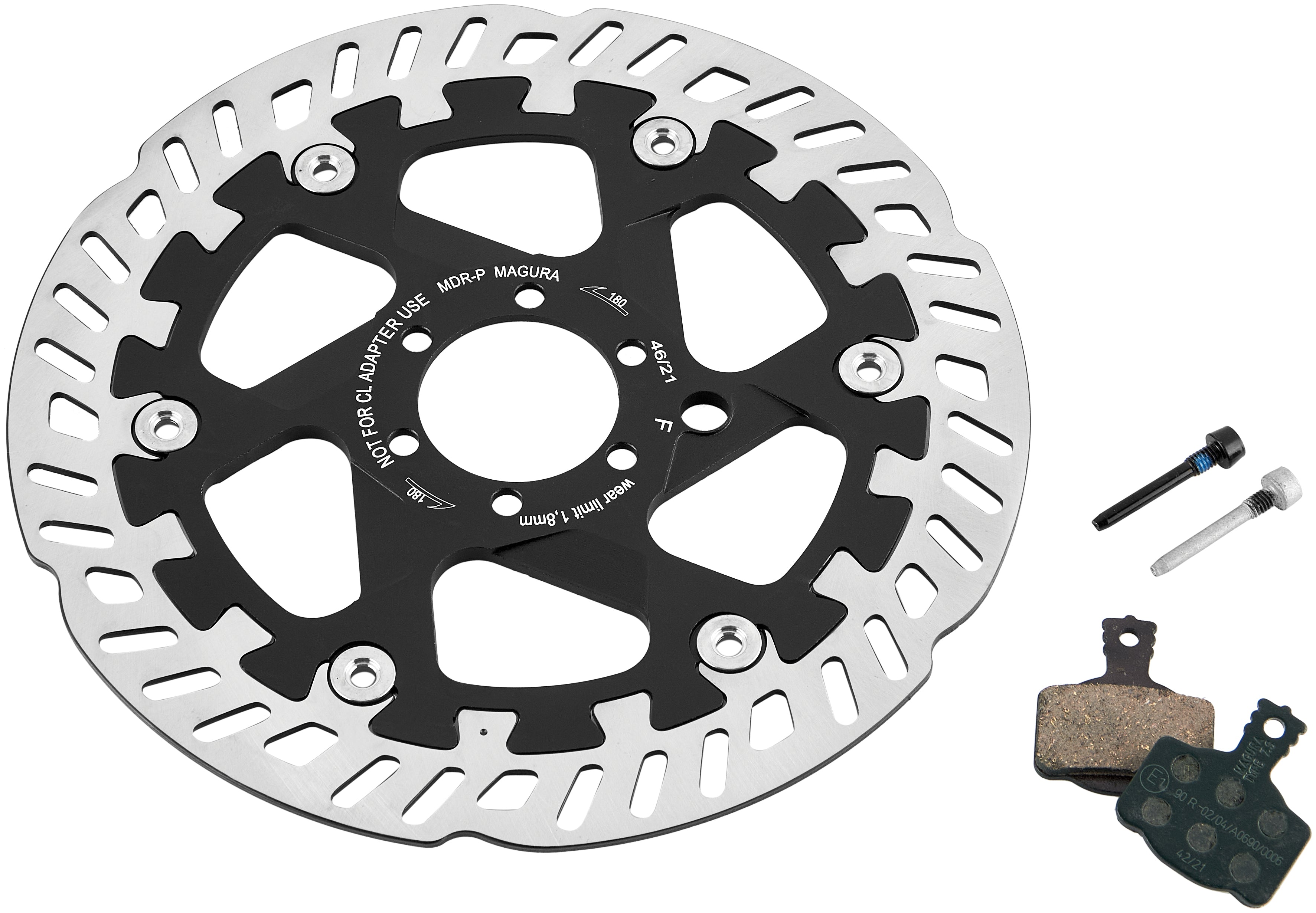 Magura MT eSTOP Optimiertes Kit mit 7.S MDR-P 6-Loch Ø180mm Bremsscheibe und Bremsbeläge