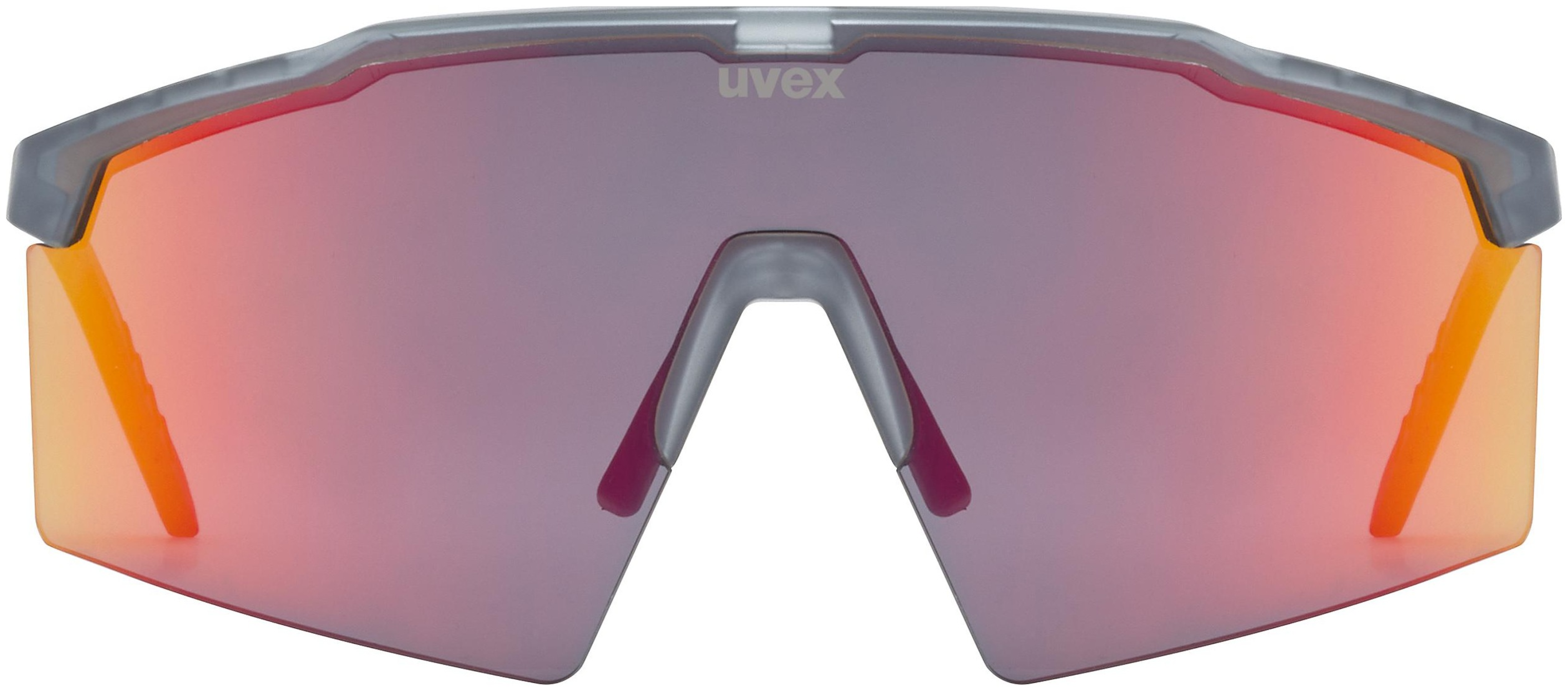 uvex Flowline Radbrille Smoke Mat / Mirror Red