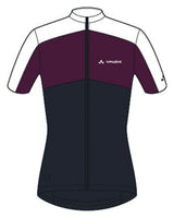 VAUDE Matera Kurzarm Full-Zip Trikot Damen schwarz/lila