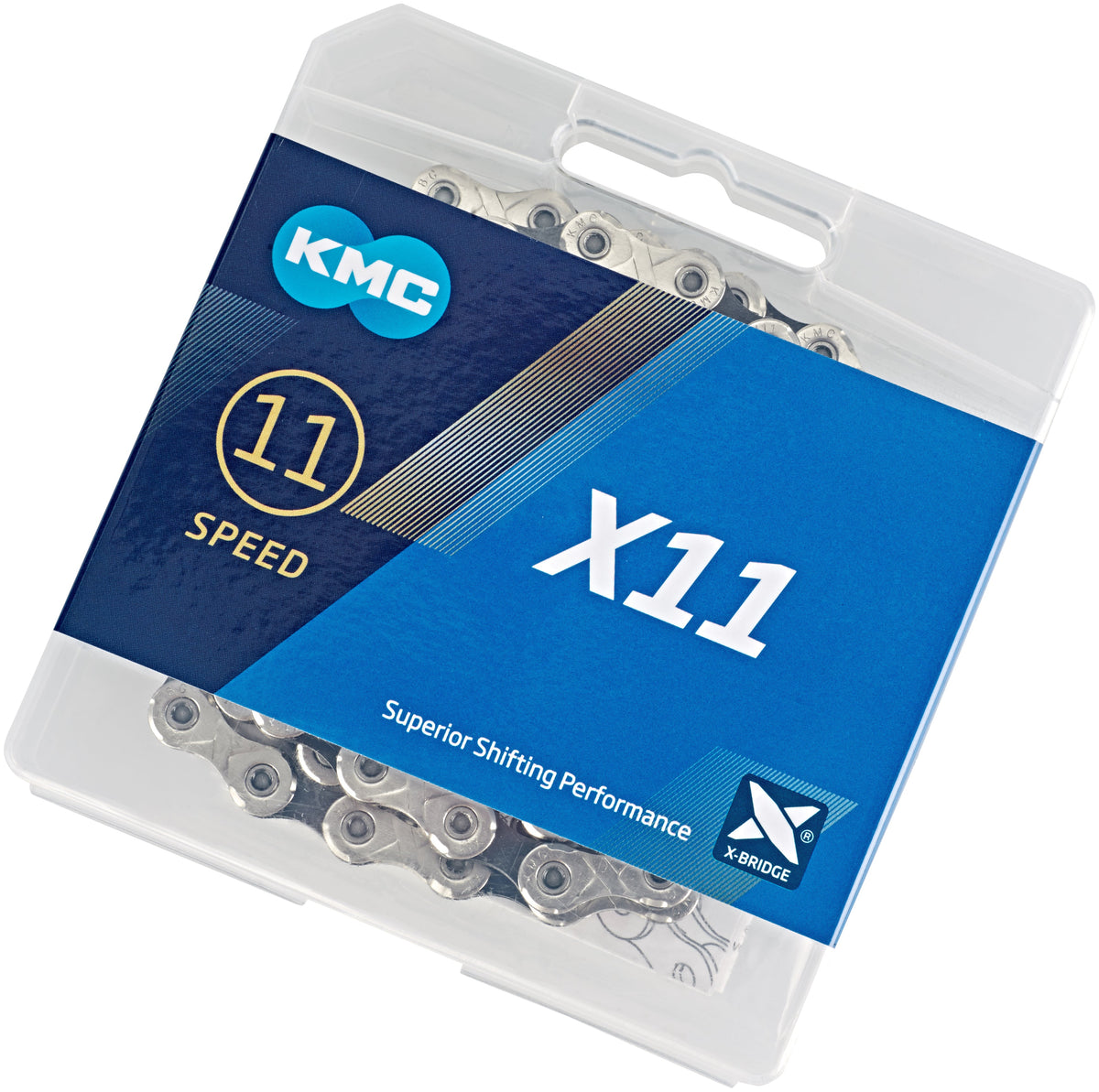 KMC X11 Kette 11-fach silber/schwarz