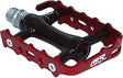 NC-17 Plattformpedal Trekking Pro, Alu, Präzisionslager schwarz/rot