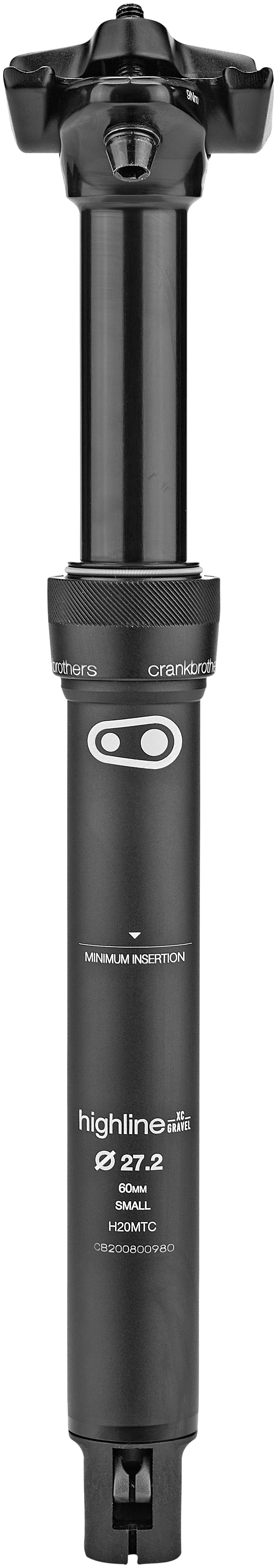 Crankbrothers Highline XC/Gravel Teleskop Sattelstütze Ø27,2mm schwarz