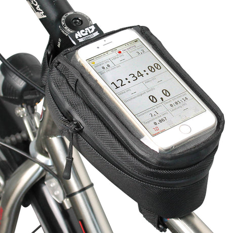 NC-17 Connect Smartphone Tasche für Oberrohr, Klettverschluss schwarz uni
