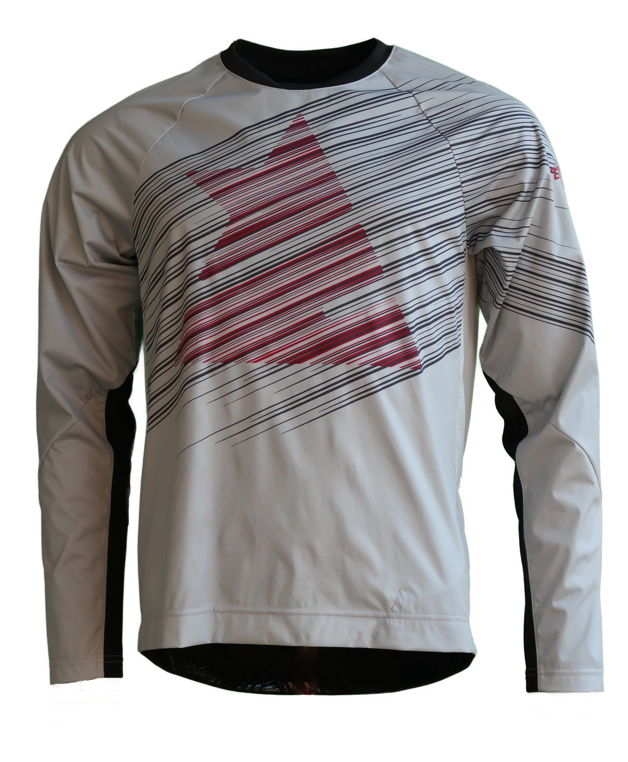 Zimtstern ProTechZonez Shirt LS Men Glacier Grey/Pirate Black