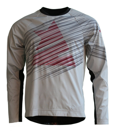 Zimtstern ProTechZonez Shirt LS Men Glacier Grey/Pirate Black