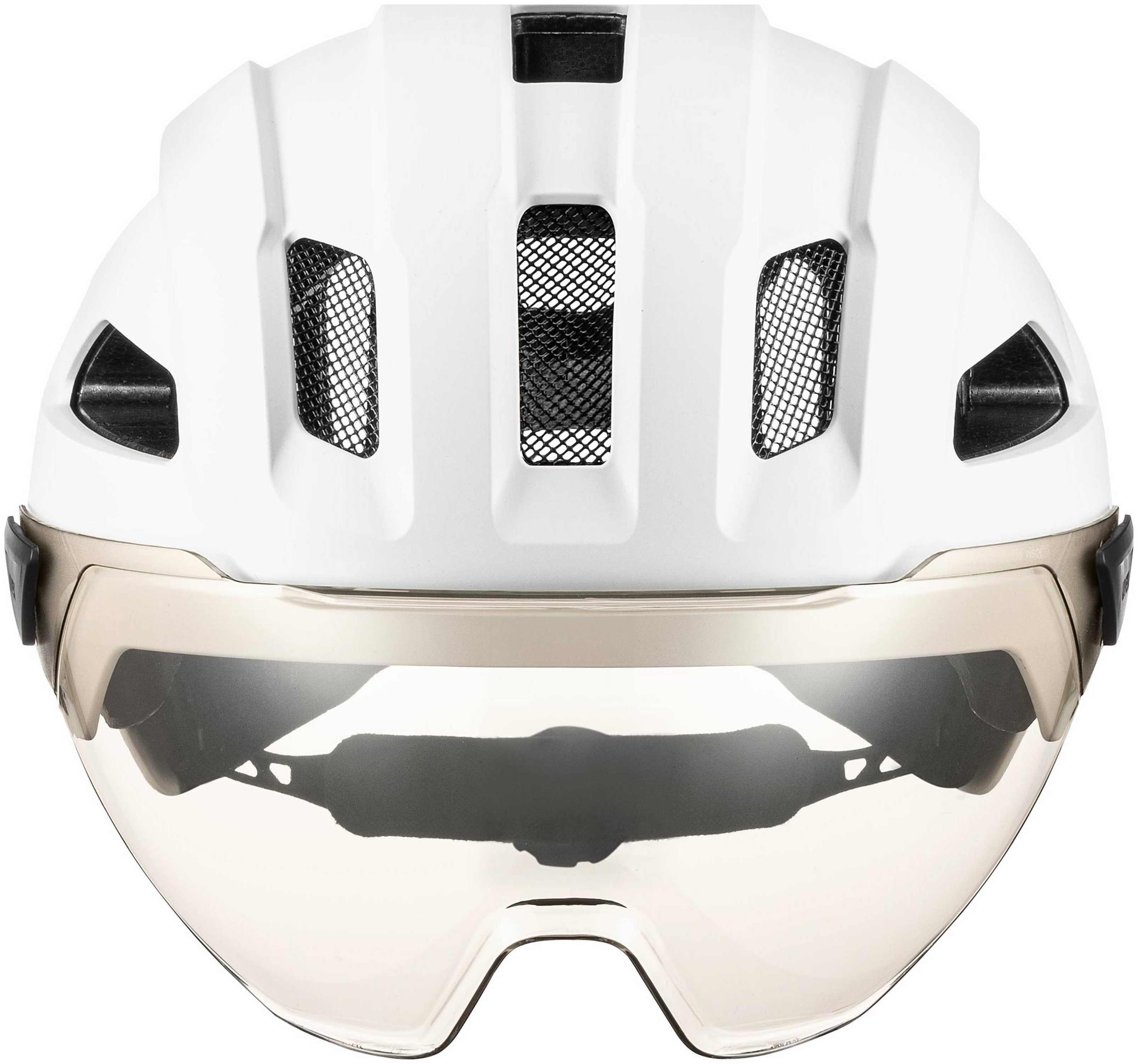 uvex Stride Visor white matt/ltm. silver