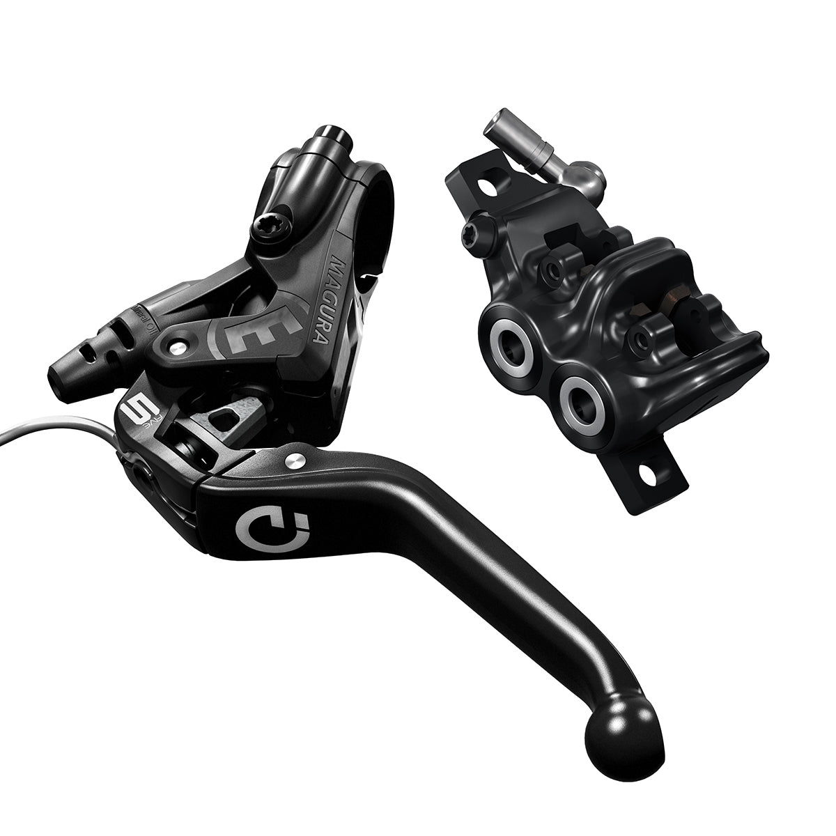 Magura MT5e HIGO-Öffner (NC), 3-Finger Aluminium-Hebel mit Kugelkopf