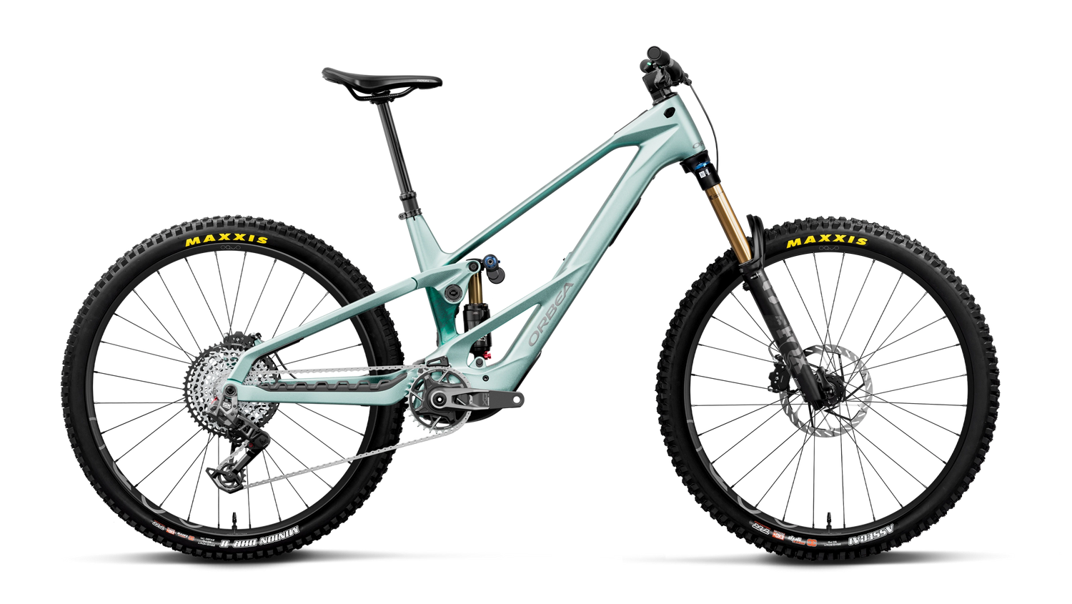 Orbea WILD LT M-TEAM RS Smooth Silver (Matt) - Escape Green C. View (Gloss) (2027)