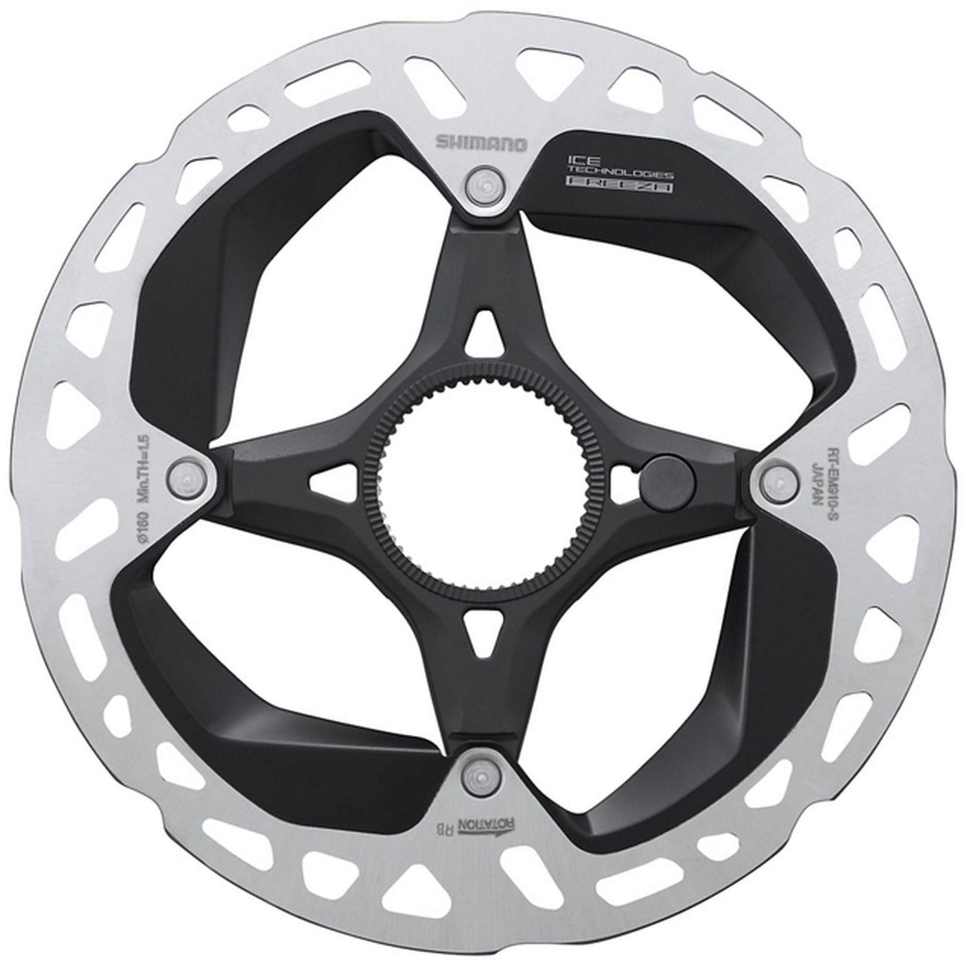 Shimano RT-EM910 Ice-Tech Bremsscheibe Center Lock für STEPS