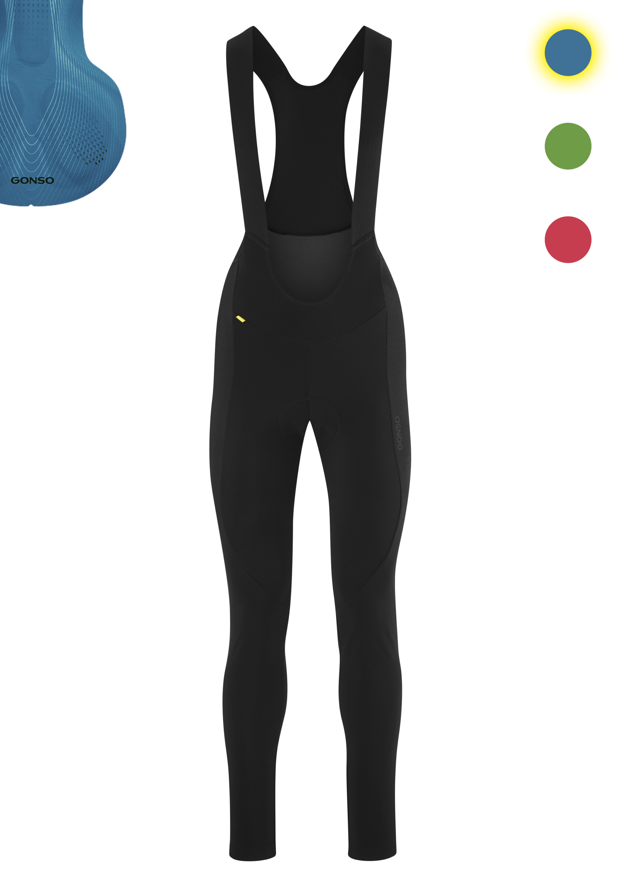 Gonso Sitivo Tight Bib W black / skydiver