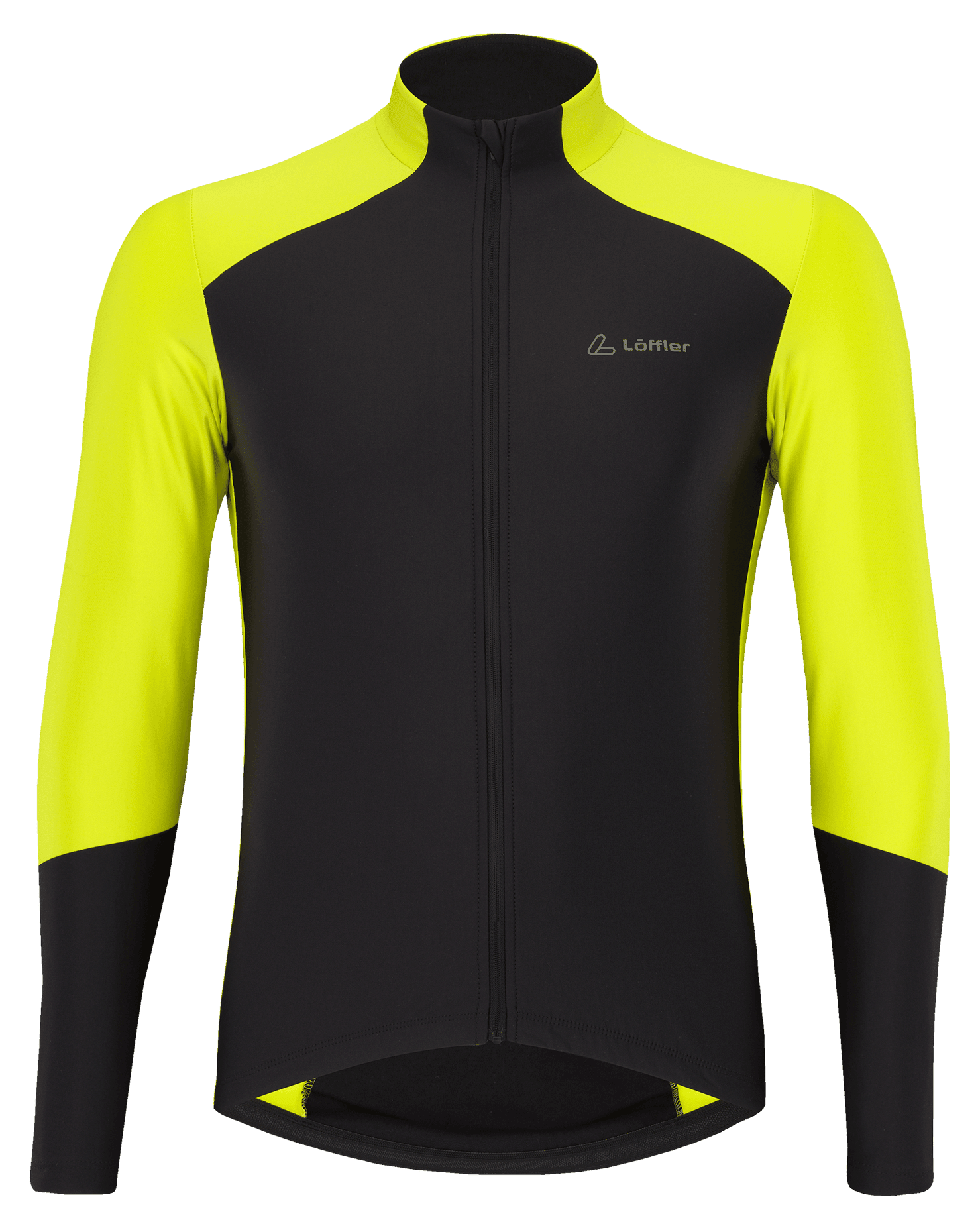Löffler M Bike L/S Jersey Combo Mid Black/Neon Yellow