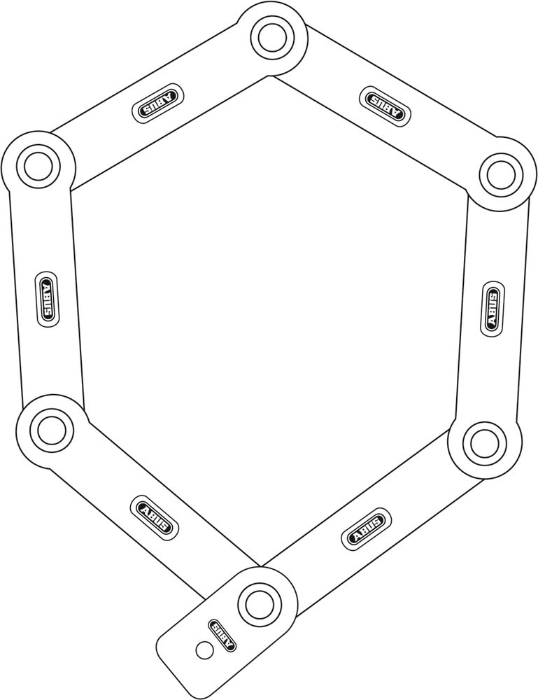 ABUS uGrip Bordo 5700/80 Faltschloss schwarz