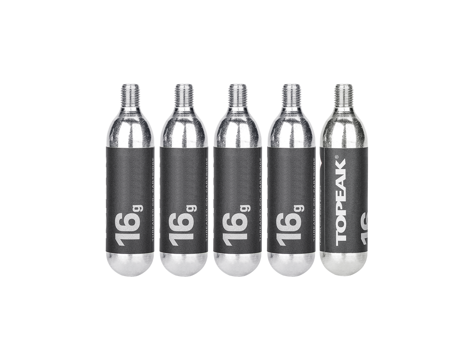 Topeak CO2 Kartusche mit Gewinde 16g 5 Stück