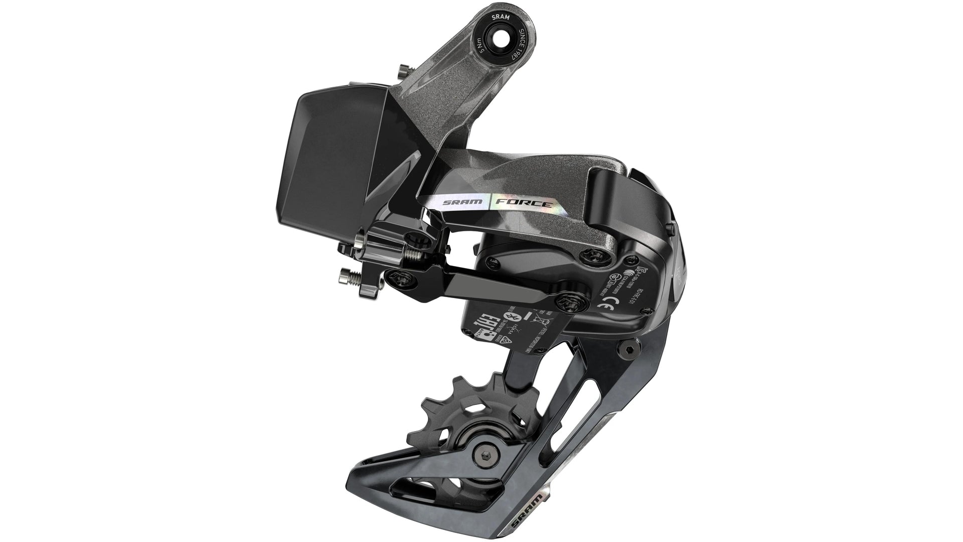 SRAM Force AXS XPLR Schaltwerk 12-fach bis 44T ohne Batterie grau/bunt